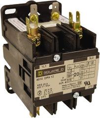 Square D - 3 Pole, 25 Amp Inductive Load, Definite Purpose Contactor - 35 Amp Resistive Rating - Exact Tooling