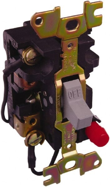 Square D - 2 Poles, 16 Amp, Open Toggle Manual Motor Starter - 1 hp at 115 VAC, 1 hp at 230 VAC, 1 hp at 277 VAC, 3/4 hp at 115 VDC & 3/4 hp at 230 VDC, CE, CSA & UL Recognized - Exact Tooling