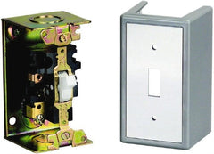 Square D - 2 Poles, 16 Amp, NEMA, Enclosed Toggle Manual Motor Starter - 1 hp at 115 VAC, 1 hp at 230 VAC, 1 hp at 277 VAC, 3/4 hp at 115 VDC & 3/4 hp at 230 VDC, CE, CSA, NEMA 1 & UL Listed - Exact Tooling