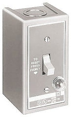 Square D - 1 Pole, 16 Amp, NEMA, Enclosed Toggle Manual Motor Starter - 1 hp at 115 VAC, 1 hp at 230 VAC, 1 hp at 277 VAC, CE, CSA, NEMA 1 & UL Listed - Exact Tooling