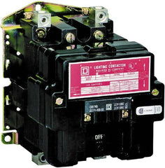 Square D - No Enclosure, 2 Pole, Electrically Held Lighting Contactor - 100 A (Tungsten), 440 VAC at 50 Hz, 480 VAC at 60 Hz - Exact Tooling