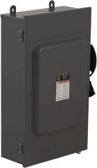 Square D - 200 Amp, 600 VAC/VDC, 4 Pole Fused Safety Switch - NEMA 12 & 3R, 150 hp at 600 VAC, 50 hp at 600 VDC (Triple Phase), 4PST Contact Form - Exact Tooling