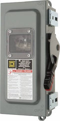 Square D - 30 Amp, 600 VAC/VDC, 3 Pole Nonfused Safety Switch - NEMA 12 & 3R, 10 hp at 600 VAC (Single Phase), 30 hp at 600 VAC (Triple Phase) - Exact Tooling