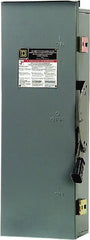 Square D - 100 Amp, 240 VAC, 250 VDC, 2 Pole Nonfused Safety Switch - NEMA 3R, 15 hp at 240 VAC, 20 hp at 250 VDC (Single Phase), DPDT Contact Form - Exact Tooling
