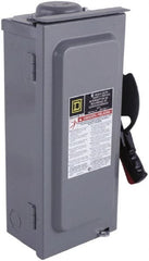Square D - 100 Amp, 600 VAC/VDC, 3 Pole Nonfused Safety Switch - NEMA 3R, 40 hp at 600 VAC, 50 hp at 600 VDC (Single Phase), 100 hp at 600 VAC, 50 hp at 600 VDC (Triple Phase), 3PST Contact Form - Exact Tooling