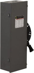 Square D - 100 Amp, 240 VAC, 250 VDC, 3 Pole Nonfused Safety Switch - NEMA 1, 15 hp at 240 VAC, 20 hp at 250 VDC (Single Phase), 30 hp at 240 VAC, 20 hp at 250 VDC (Triple Phase), 3PDT Contact Form - Exact Tooling