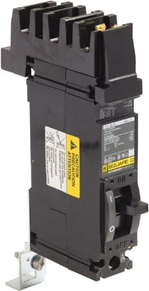 Square D - 20 Amp, 125 VDC, 277 VAC, 1 Pole, Plug On Molded Case Circuit Breaker - Thermal Magnetic Trip, 12-4 (Aluminum), 14-4 (Copper) AWG, 4.13 Inch Deep x 6 Inch High x 1-1/2 Inch Long - Exact Tooling