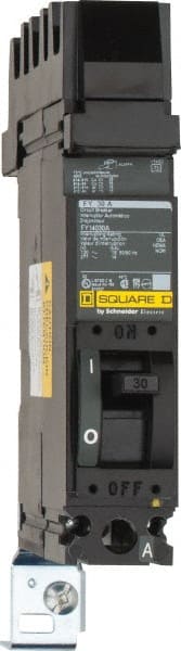 Square D - 30 Amp, 125 VDC, 277 VAC, 1 Pole, Molded Case Circuit Breaker - Thermal Magnetic Trip, 12-4 (Aluminum), 14-4 (Copper) AWG - Exact Tooling