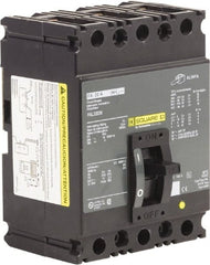 Square D - 30 Amp, 240 VAC, 3 Pole, Panel Mount Molded Case Circuit Breaker - Thermal Magnetic Trip, Multiple Breaking Capacity Ratings, 12-4 (Aluminum), 14-4 (Copper) AWG, 4.13 Inch Deep x 6 Inch High x 4-1/2 Inch Long - Exact Tooling