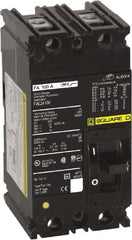 Square D - 60 Amp, 240 VAC, 2 Pole, Individually Mounted Molded Case Circuit Breaker - Thermal Magnetic Trip, 10 kA at 240 VAC Breaking Capacity, 12-1/0 (Aluminum), 14-1/0 (Copper) AWG, 4.13 Inch Deep x 6 Inch High x 3 Inch Wide - Exact Tooling