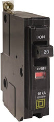 Square D - 20 Amp, 240 VAC, 1 Pole, Bolt On Miniature Circuit Breaker - 14-8 AWG - Exact Tooling