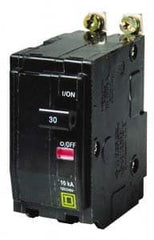 Square D - 10 Amp, 240 VAC, 2 Pole, Bolt On Miniature Circuit Breaker - 14-8 AWG - Exact Tooling