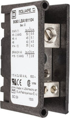 Square D - 1 Pole, 115 (Copper), 90 (Aluminium) Amp, Thermoplastic Power Distribution Block - 600 VAC, 1 Primary Connection - Exact Tooling