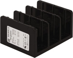 Square D - 3 Poles, 270 (Aluminium), 350 (Copper) Amp, Phenolic Power Distribution Block - 600 VAC, 2 Primary Connection - Exact Tooling