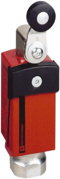 Telemecanique Sensors - NO/2NC Configuration, Multiple Amp Level, Metal Roller Safety Limit Switch - 34mm Wide x 35mm Deep x 122mm High, IP66, IP67 Ingress Rating - Exact Tooling