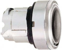 Schneider Electric - 22mm Mount Hole, Flush, Pushbutton Switch Only - Round, Clear Pushbutton, Nonilluminated, Momentary (MO) - Exact Tooling
