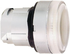 Schneider Electric - 22mm Mount Hole, Flush, Pushbutton Switch Only - Round, White Pushbutton, Illuminated, Momentary (MO) - Exact Tooling