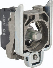 Schneider Electric - 110-120 VAC at 50/60 Hz Blue Lens LED Indicating Light - Screw Connector, Electromagnetic Field Resistant, Electrostatic Discharge Resistant, Shock Resistant, Vibration Resistant - Exact Tooling