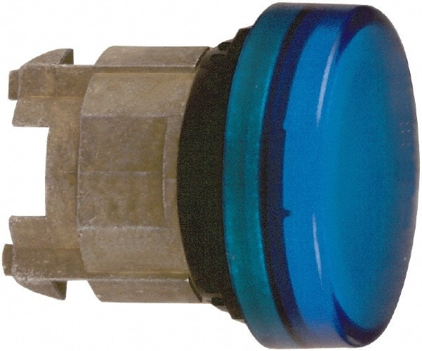 Schneider Electric - Blue Lens Pilot Light - Round Lens, Shock Resistant, Vibration Resistant, Water Resistant - Exact Tooling