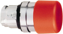 Schneider Electric - 22mm Mount Hole, Extended Mushroom Head, Pushbutton Switch Only - Round, Red Pushbutton, Nonilluminated, Momentary (MO) - Exact Tooling