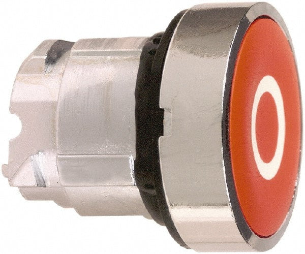 Schneider Electric - 22mm Mount Hole, Flush, Pushbutton Switch Only - Round, Red Pushbutton, Nonilluminated, Momentary (MO) - Exact Tooling