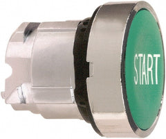 Schneider Electric - 22mm Mount Hole, Flush, Pushbutton Switch Only - Round, Green Pushbutton, Nonilluminated, Momentary (MO) - Exact Tooling