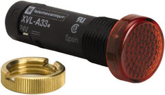 Schneider Electric - 24 V Red Lens LED Pilot Light - Threaded Connector, 16mm Wide - Exact Tooling