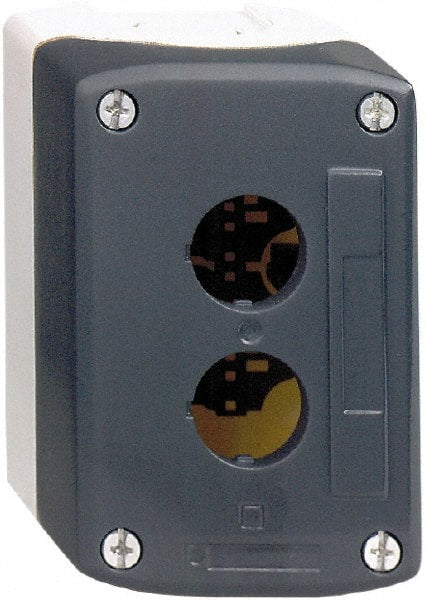 Schneider Electric - 5 Hole, 22mm Hole Diameter, Polycarbonate Pushbutton Switch Enclosure - 13, 4X NEMA Rated - Exact Tooling