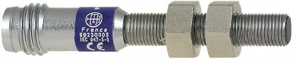 Telemecanique Sensors - PNP, NC, 0.8mm Detection, Cylinder, Inductive Proximity Sensor - 3 Wires, IP67, 5 to 24 VDC, M5x0.5 Thread, 41mm Long - Exact Tooling