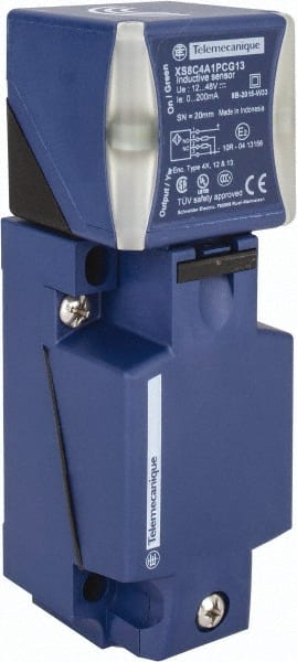 Telemecanique Sensors - PNP, NO/NC, 20mm Detection, Rectangular, Inductive Proximity Sensor - 4 Wires, IP65, IP67, IP69, 12 to 48 VDC, 40mm Long x 117mm Wide - Exact Tooling