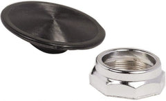 Schneider Electric - Extended Mushroom Head Pushbutton Switch 2-1/4" Snap-In Knob - Black, Round Button, Nonilluminated - Exact Tooling