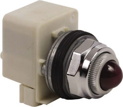 Schneider Electric - 120 VAC Red Lens Indicating Light - Screw Clamp Connector - Exact Tooling