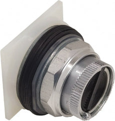 Schneider Electric - 30mm Mount Hole, Pushbutton Switch Only - Round, Black Pushbutton, Nonilluminated, Maintained (MA), Momentary (MO) - Exact Tooling