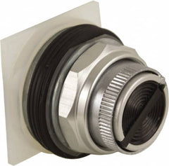 Schneider Electric - 30mm Mount Hole, Pushbutton Switch Only - Round, Black Pushbutton, Nonilluminated, Maintained (MA), Momentary (MO) - Exact Tooling