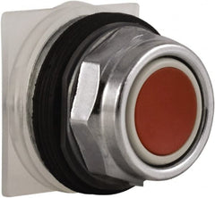 Schneider Electric - 30mm Mount Hole, Extended Straight, Pushbutton Switch Only - Round, Red Pushbutton, Momentary (MO), Weatherproof, Dust and Oil Resistant - Exact Tooling