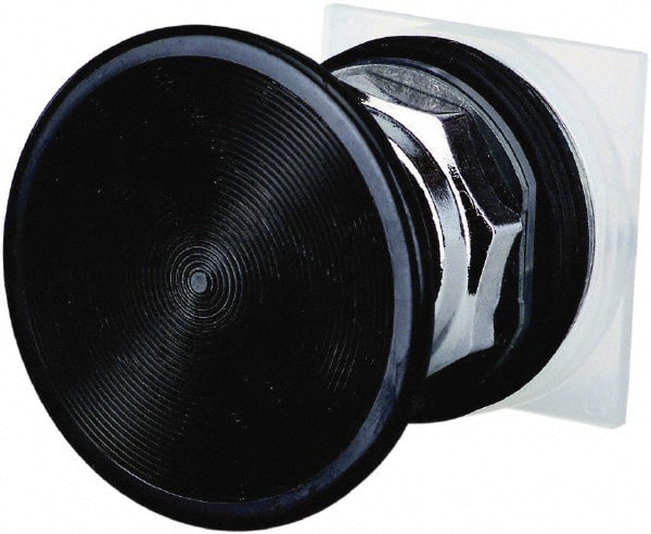 Schneider Electric - 30mm Mount Hole, Extended Straight, Pushbutton Switch Only - Black Pushbutton, Momentary (MO) - Exact Tooling