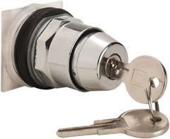 Schneider Electric - 30mm Mount Hole, 3 Position, Knob and Pushbutton Operated, Selector Switch Only - Black, Maintained (MA), without Contact Blocks, Weatherproof and Dust and Oil Resistant - Exact Tooling