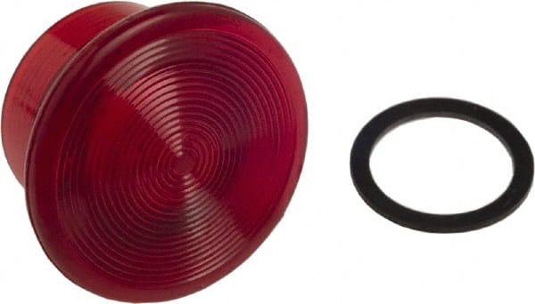 Schneider Electric - Extended Mushroom Head Pushbutton Switch 1-3/8" Knob - Red, Round Button, Illuminated - Exact Tooling
