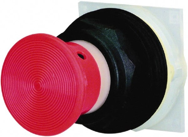 Schneider Electric - 30mm Mount Hole, Extended Straight, Pushbutton Switch Only - Red Pushbutton, Momentary (MO) - Exact Tooling