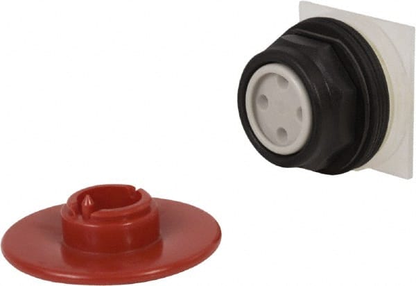 Schneider Electric - 30mm Mount Hole, Extended Straight, Pushbutton Switch Only - Red Pushbutton, Momentary (MO) - Exact Tooling