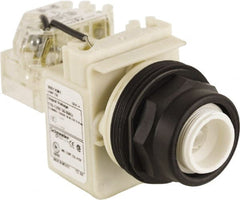 Schneider Electric - 110 VAC at 50/60 Hz via Transformer, 120 VAC at 50/60 Hz via Transformer Press-to-Test Indicating Light - Round Lens, Screw Clamp Connector, Corrosion Resistant, Dust Resistant, Oil Resistant - Exact Tooling