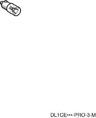 Schneider Electric - Pushbutton Switch Bulb - Clear, Incandescent Lamp, Illuminated - Exact Tooling