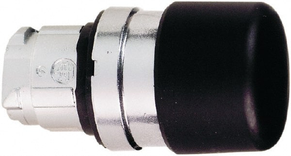 Schneider Electric - 22mm Mount Hole, Extended Mushroom Head, Pushbutton Switch Only - Round, Black Pushbutton, Nonilluminated, Momentary (MO) - Exact Tooling