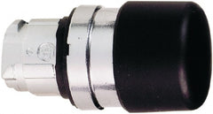 Schneider Electric - 22mm Mount Hole, Extended Mushroom Head, Pushbutton Switch Only - Round, Black Pushbutton, Nonilluminated, Momentary (MO) - Exact Tooling
