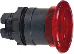 Schneider Electric - 22mm Mount Hole, Extended Mushroom Head, Pushbutton Switch Only - Round, Red Pushbutton, Illuminated, Maintained (MA) - Exact Tooling