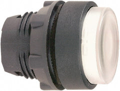 Schneider Electric - 22mm Mount Hole, Extended Straight, Pushbutton Switch Only - Round, White Pushbutton, Illuminated, Momentary (MO) - Exact Tooling