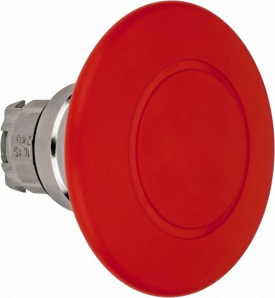 Schneider Electric - Extended Mushroom Head, Pushbutton Switch Only - Round, Red Pushbutton, Nonilluminated, Trigger Action, On-Off - Exact Tooling