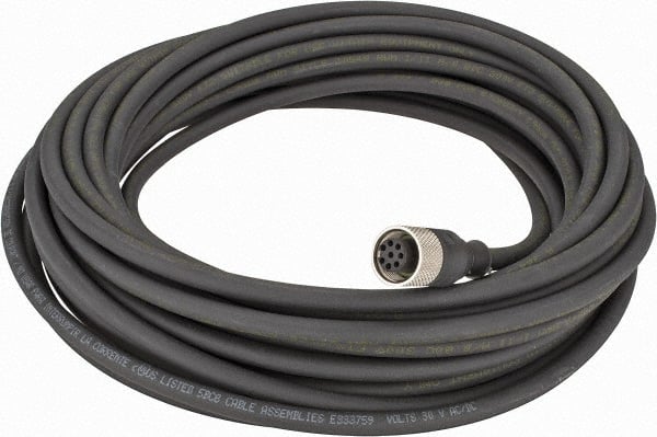 Telemecanique Sensors - 2 Amp, M12 Cable Straight with Female Prewired Connector Sensor and Receptacle - 30 VAC, 36 VDC, 10m Cable Length, IP67 Ingress Rating - Exact Tooling