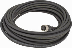 Telemecanique Sensors - 2 Amp, M12 Cable Straight with Female Prewired Connector Sensor and Receptacle - 30 VAC, 36 VDC, 10m Cable Length, IP67 Ingress Rating - Exact Tooling
