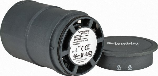 Schneider Electric - Steady, Stackable Tower Light Base Unit - 24 VAC/VDC, 400 Milliamp, IP65 Ingress Rating, Pipe Mount - Exact Tooling